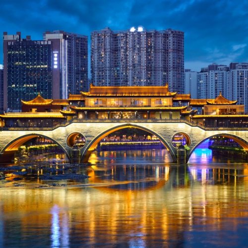 Private Chengdu Illuminated Night Tour with Radio and TV Tower