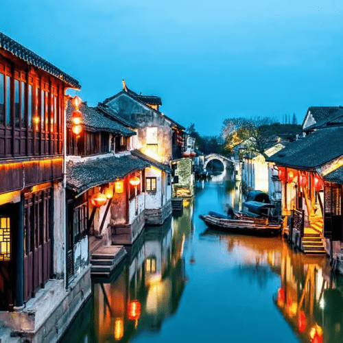 Su Zhou and Zhou Zhuang Water Village Day Tour