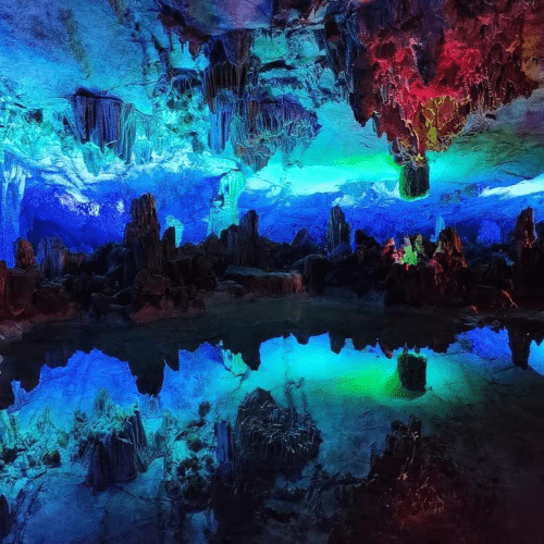 Guilin: 1-Day Cave, Xianggong Hill, Bamboo Boat & Show