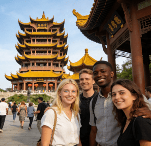 Private Wuhan Day Tour to Yellow Crane Tower, Guiyuan Temple and Hubei Provincial Museum