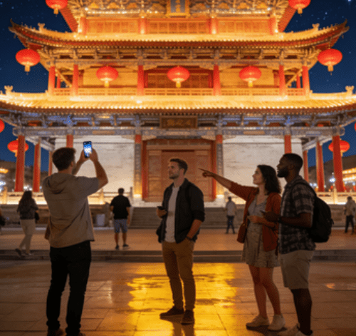 Private Night Tour of Yinchuan City Highlights and Markets