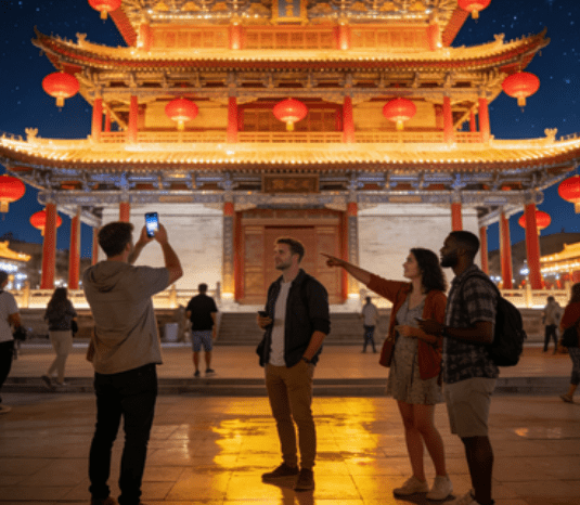 Private Night Tour of Yinchuan City Highlights and Markets